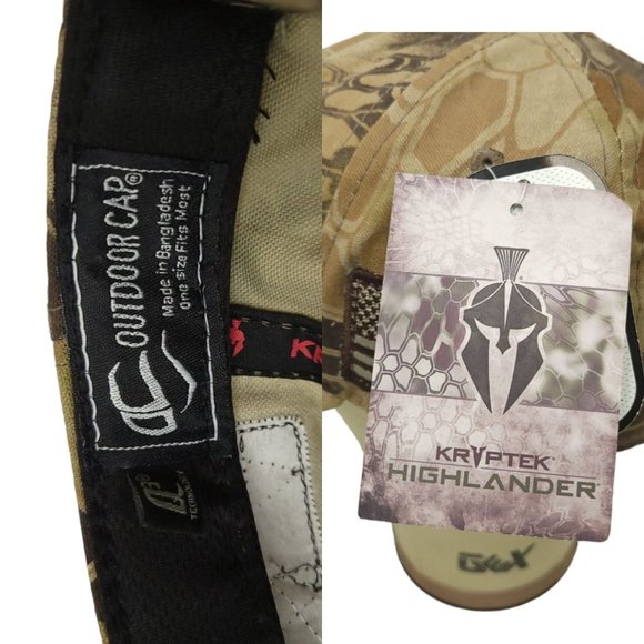 Galloway Kryptek Highlander Camo Pattern Strapback Cap Trucker Hunter Hat NEW - Picture 12 of 12